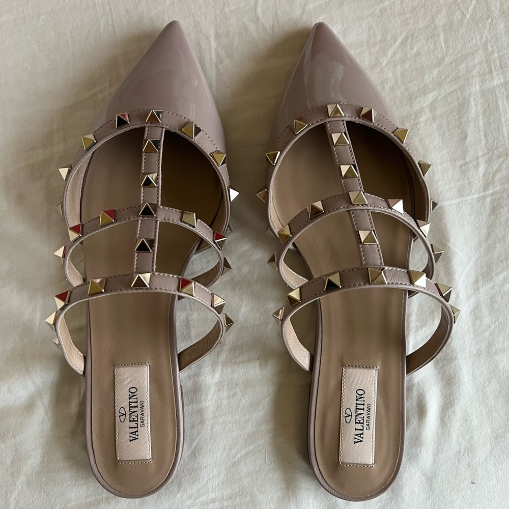 Valentino Garavani Rockstud Patent-Leather